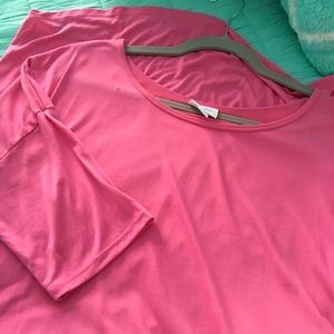Lularoe pink Irma size xl